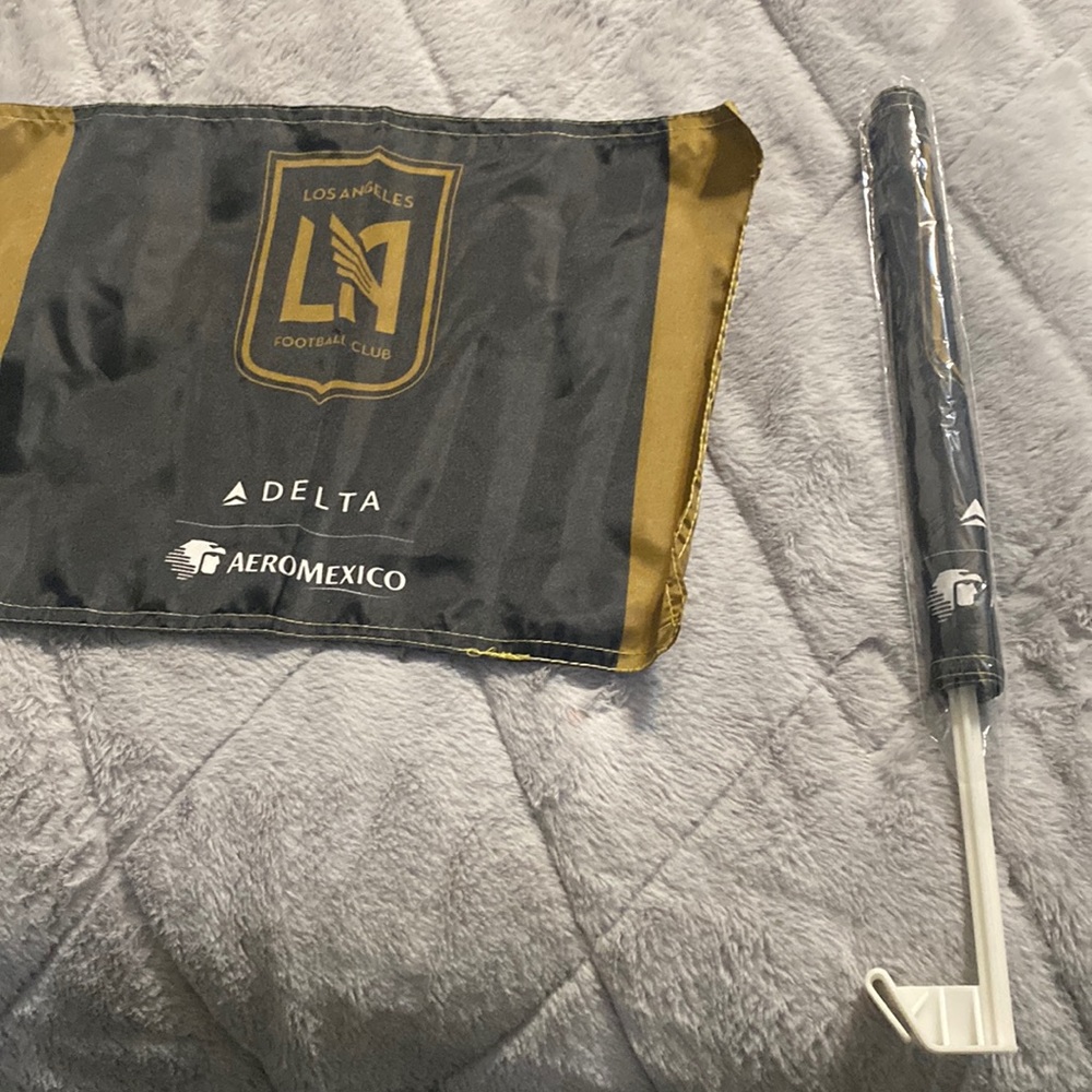 Black and Gold. Car Flags  LAFC